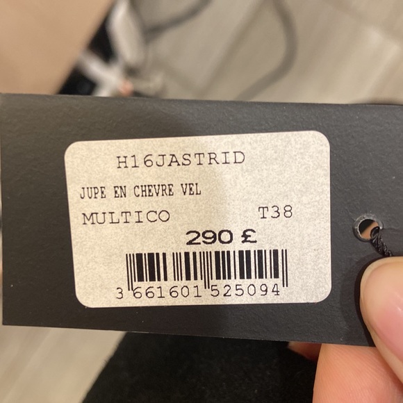 Maje Astrid Suede Skirt BNWT size 38 US 4/6 - Picture 3 of 5